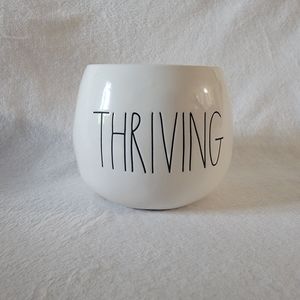 Rae Dunn Artisan Collection White Thriving Planter Bowl